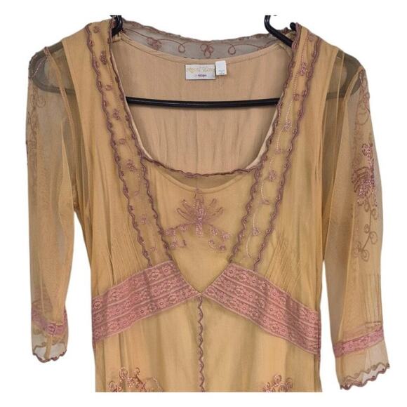 Age of Love Nataya Dress Messy Coquette Boho Feminine Romantic Titanic Look Sz S - Picture 2 of 6